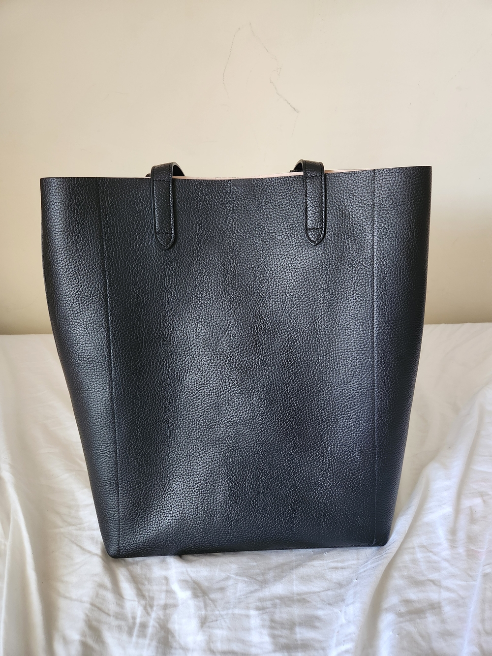 Cuyana Tall Structured tote Black